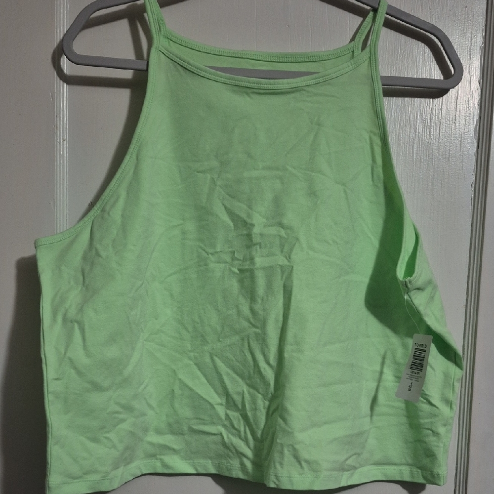 Torrid Light Green Crop Top